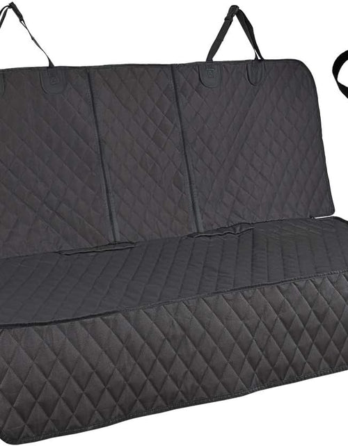 Load image into Gallery viewer, Honest Dog Car Seat Covers with Mesh Window, Side Flap for Cars, Trucks, and Suv&#39;S - Waterproof &amp; Nonslip Pet Seat Cover for Backseat(Black, 57”W X 47”L)
