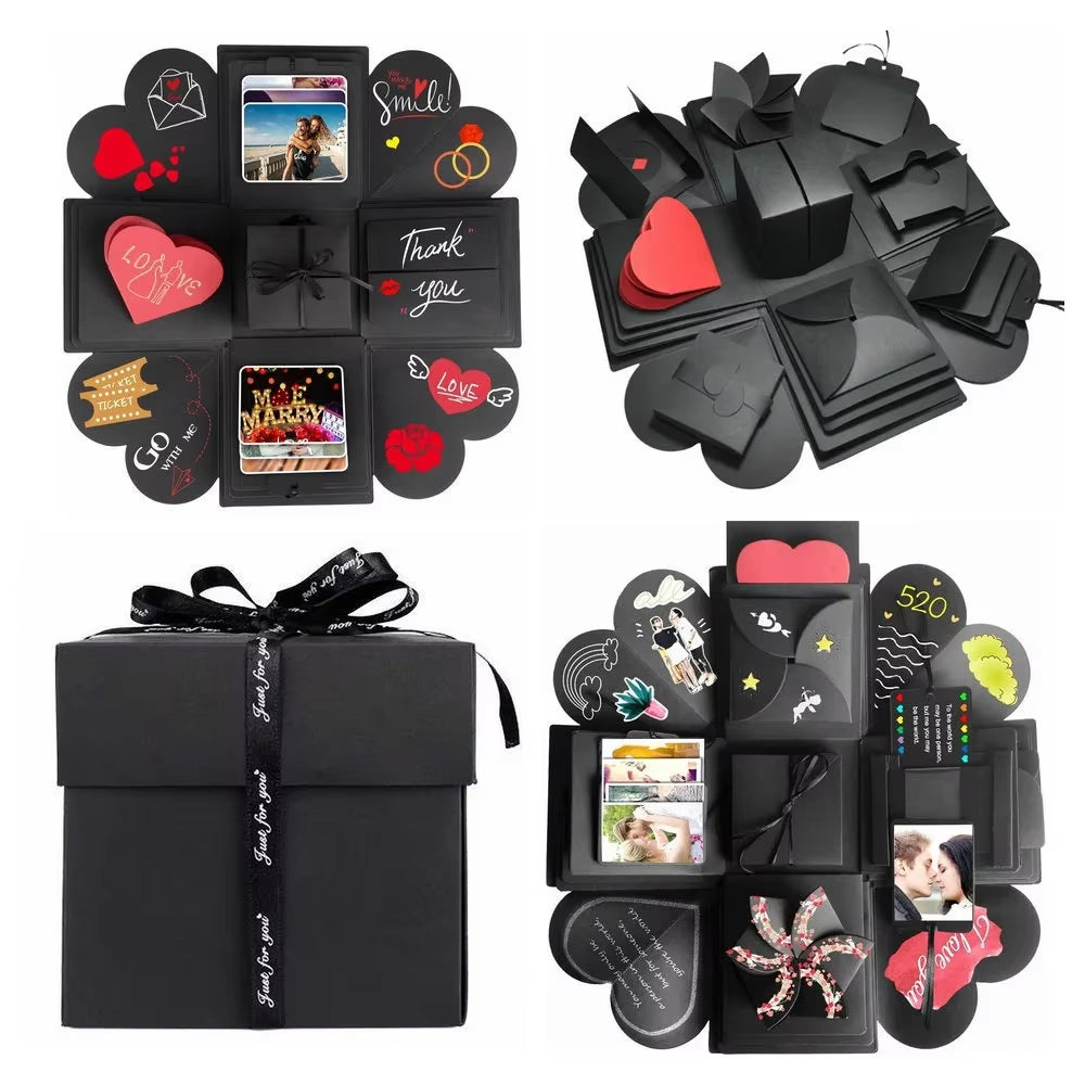 DIY Explosion Photo Album Gift Box Storage Box Valentine'S Day Surprise Gift Box Romantic Couple Creative Gift