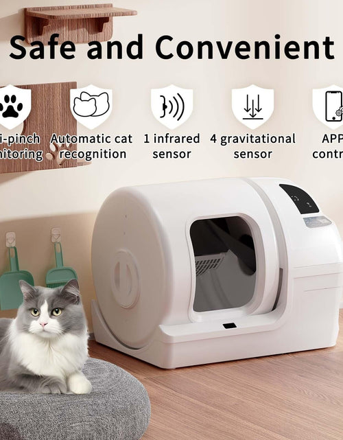 Load image into Gallery viewer, Automatic Cat Litter Box Self Cleaning - UPFAS 100L Extra Large Cat Litter Bo...
