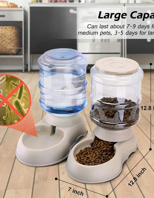 Load image into Gallery viewer, 3.75L Automatic Pets Feeder Food Water Dispenser Detachable Cats Dogs Puppy Feeding Machine ,Pets Feeder, Pets Food Dispenser
