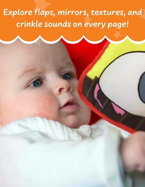 Load image into Gallery viewer, Stimulating Baby Books 0-6 Months and 6-12 Months Infants | Crinkle Books for Babies Makes Great Toys Gift for 1 Year Old | Soft Cloth Animals Baby Books for Baby Gift
