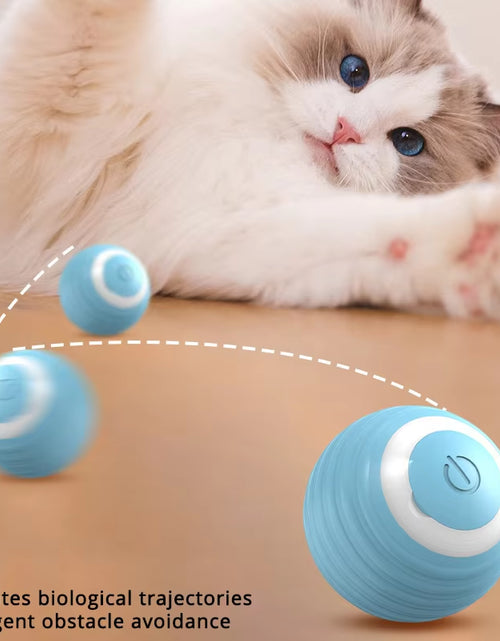 Load image into Gallery viewer, Smart Interactive Cat Toys Ball Indoor 2 Mode Rechargeable Pet Automatic Moving Ball Interactive Cat Toy Kitten Teaser Game Toy
