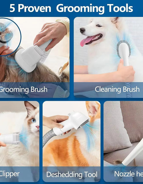 Load image into Gallery viewer, Dog Grooming Vacuum &amp; Pet Grooming Kit with 2.3L Capacity Larger Pet Hair Dust Cup Dog Brush Vacuum for Pet Hair Vacuum Cleaner
