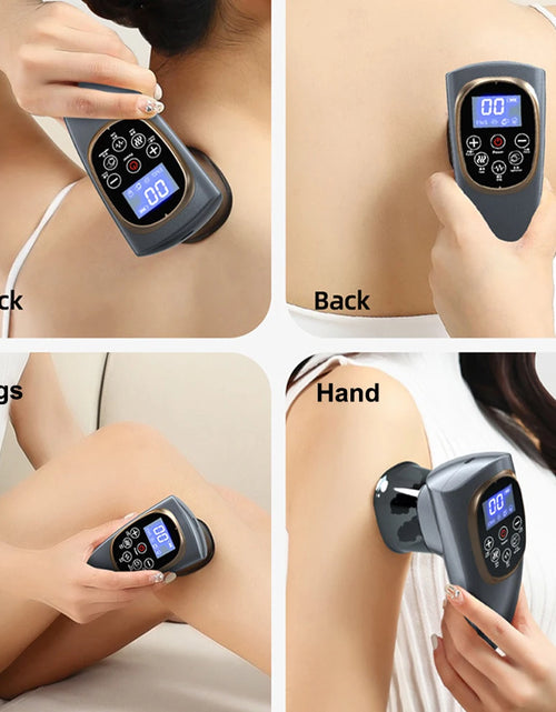 Load image into Gallery viewer, Electric Meridian Cupping Body Gua Sha Massager Vibrate Microcurrent Hot Compress Scraping Lymphatic Drainage Machine Fat Burner
