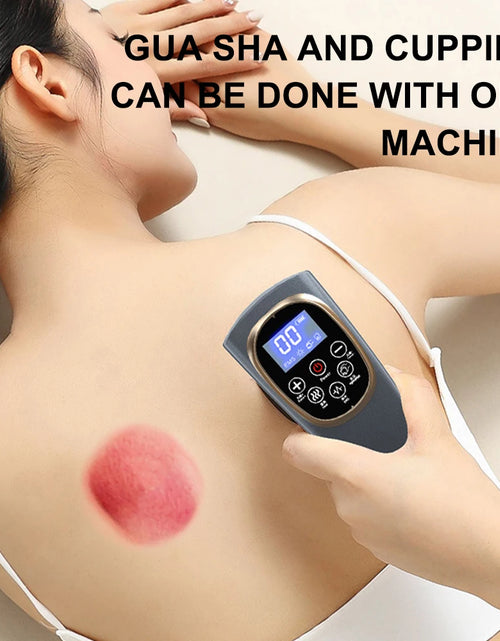 Load image into Gallery viewer, Electric Meridian Cupping Body Gua Sha Massager Vibrate Microcurrent Hot Compress Scraping Lymphatic Drainage Machine Fat Burner
