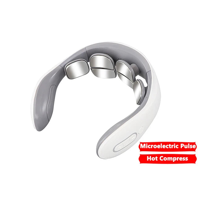 Smart Neck Massage Instrument Portable Shoulder Neck Massage Cervical Vertebra Health Care Vibrator Heating Compress Massage