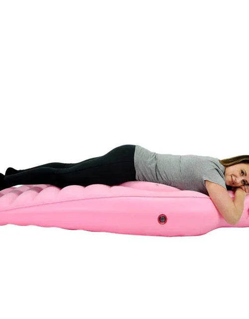 Load image into Gallery viewer, Flocked PVC Thickened Maternity Resting Cushion Pregnant Woman&#39;s Inflatable Floating Yoga Mat Maternity Body Pillow Sleeping Mat
