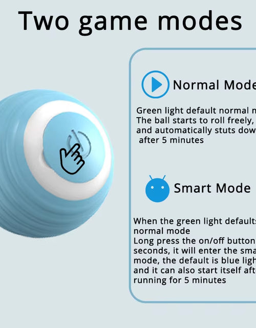 Load image into Gallery viewer, Smart Interactive Cat Toys Ball Indoor 2 Mode Rechargeable Pet Automatic Moving Ball Interactive Cat Toy Kitten Teaser Game Toy
