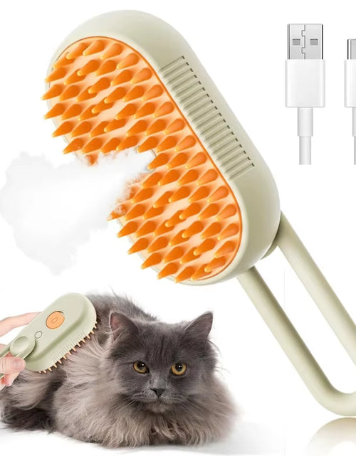 Load image into Gallery viewer, 3-In-1 Dog Hair Brush Cat Hair Brush Electric Pet Cleaning Brush Steam Spray Brush Massage Hair Removal Comb Anti-Tangle Brush
