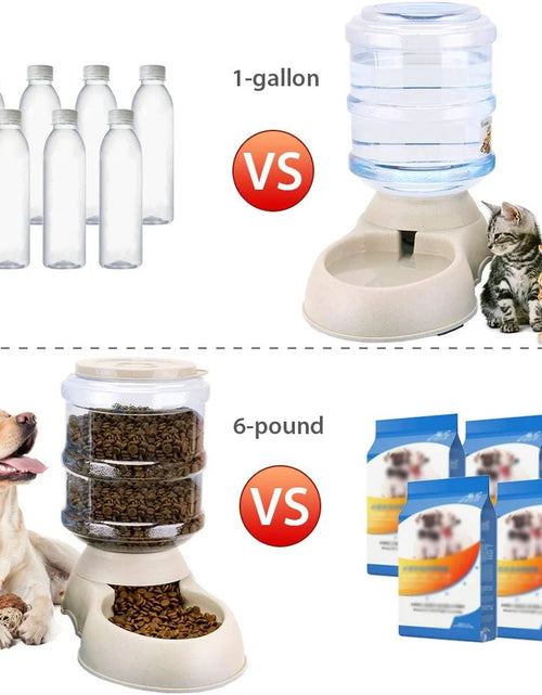 Load image into Gallery viewer, 3.75L Automatic Pets Feeder Food Water Dispenser Detachable Cats Dogs Puppy Feeding Machine ,Pets Feeder, Pets Food Dispenser
