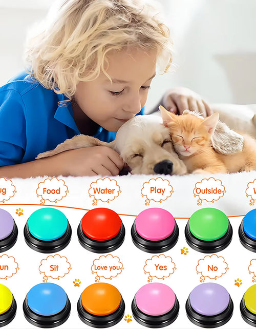 Load image into Gallery viewer, Dog Toys Funny Dog Recordable Pet Toys Travel Talking Pet Starters Pet Speaking Buttons Portable Cute Pet Supplies
