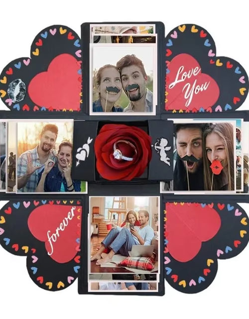 Load image into Gallery viewer, DIY Explosion Photo Album Gift Box Storage Box Valentine&#39;S Day Surprise Gift Box Romantic Couple Creative Gift
